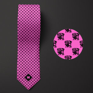 Ro Rosa Pug Mönster Slips