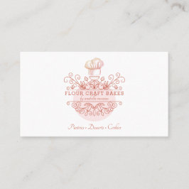 Ro Rosa Ram Bakery Bakers Logotyp Affärskort Visitkort