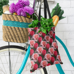 Ro Rosa Red-Blommönster vid utskrift Tygkasse