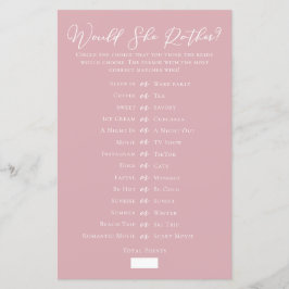 Ro Rosa skulle hon hellre Möhippa spel