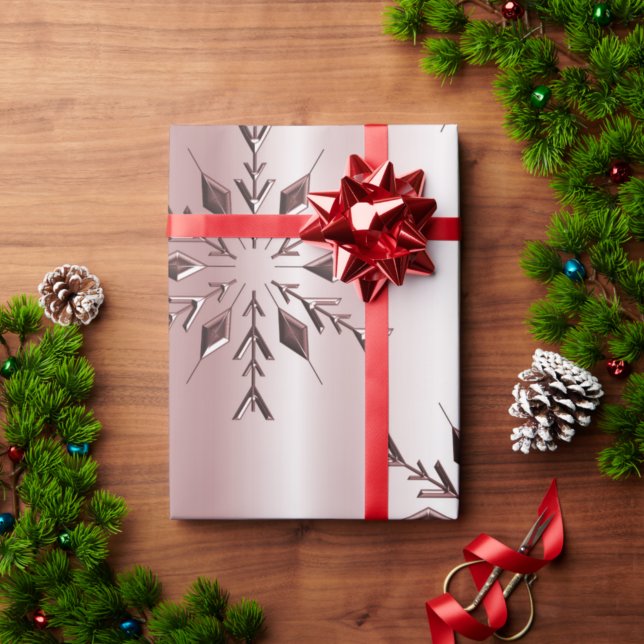 Ro Rosa, Snöflingor Presentpapper (Skapare uppladdad)