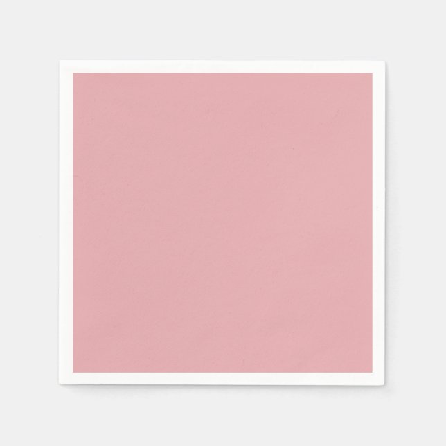  Ro Rosa Solid Färg | Klassisk | ELEGANT Pappersservett (Framsidan)
