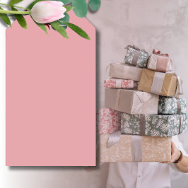  Ro Rosa Solid Färg | Klassisk | ELEGANT Presentetikett