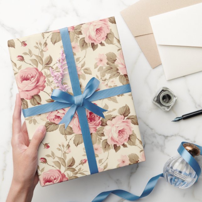 Ro  Rosa Vintage Presentpapper (Gifting)