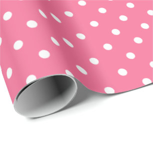 Ro Rosa  Vitpolka Punkt Papprare Presentpapper