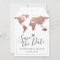 Ro Rosa World Map Luggage Tag Spara datum