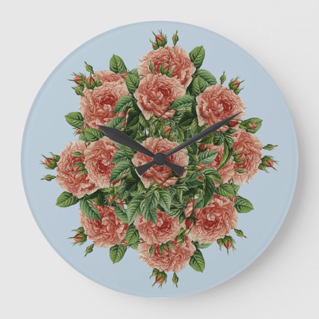 Ro Rosor Rosen bouquet - Rosenbouquet Stor Klocka (Framsida)