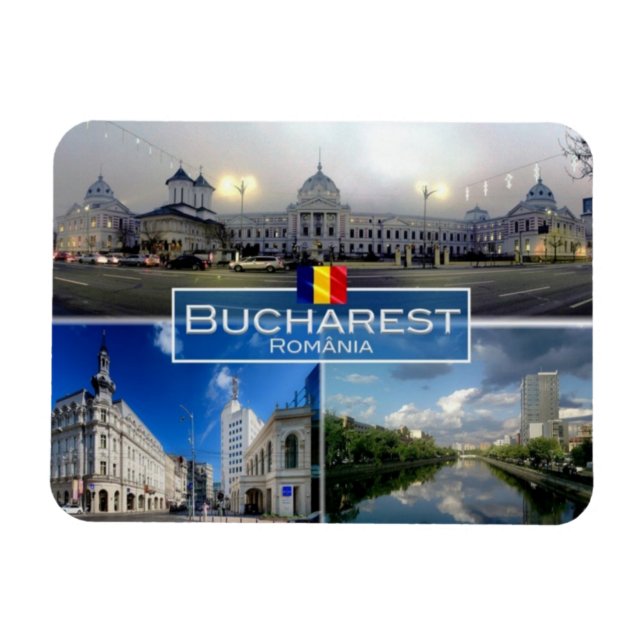 RO Rumänien - Bukarest - Bucaresti - Magnet (Horisontell)