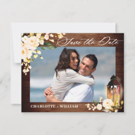  Ro Rustic Wood Greenery Photo Bröllop Spara Datumet