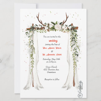Ro Rustic Wood Ljus Greenery Vit ros Flora
