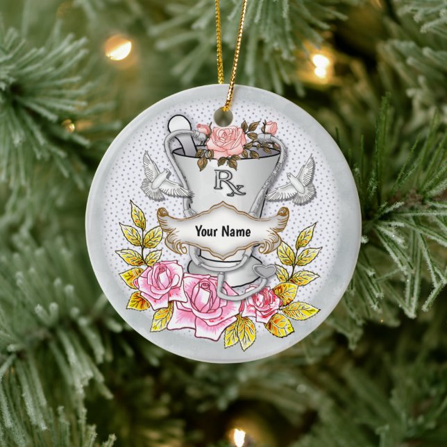 Ro RX Mortar Pestle Julgransprydnad Keramik (Träd)