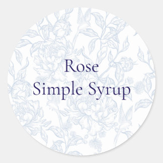 Ro Simple Syrup-dekal Runt Klistermärke
