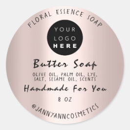 Ro-skript som handgörs av Butter Soap Cosmetics Ro Runt Klistermärke