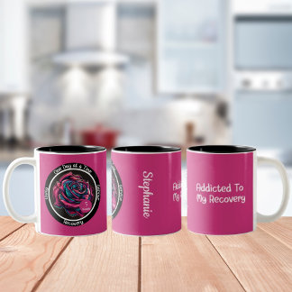 Ro Sobriety Chip | 12-stegs A NA Recovery Gift Två-Tonad Mugg