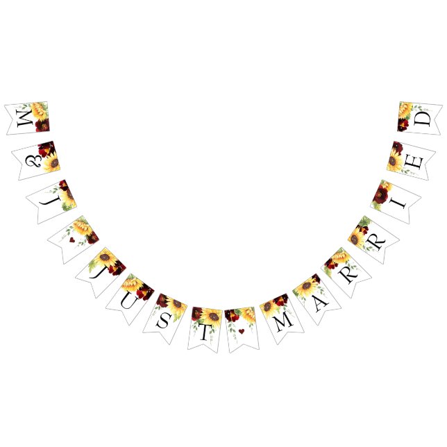 Ro Solrosbanderoll Bröllop Ny gifta Vimplar (Alla)