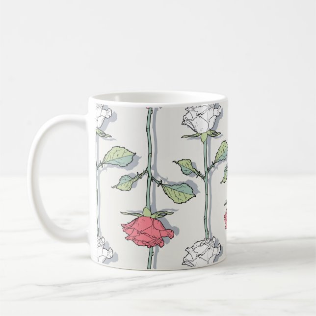 Ro sömlös Mönster Kaffemugg (Vänster)
