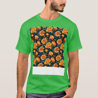 Ro Sömlös Mönster Söt Blommigt Flower Bud Th T Shirt