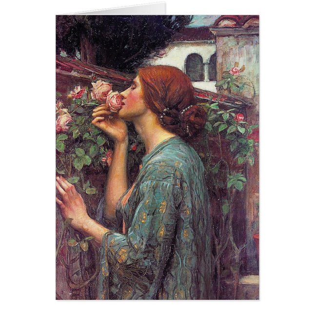 "Ro Soul" av John W. Waterhouse Hälsningskort (Framsidan)