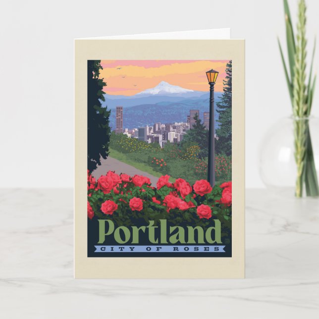 Ro stad | Portland, Oregon Kort (Framsida)