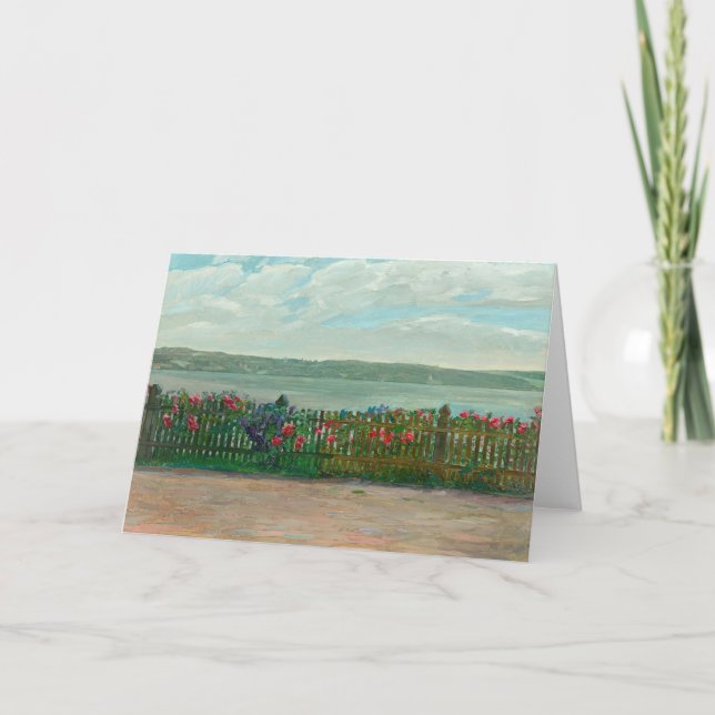 Ro-stängslet i Sjö Starnberg | Wilhelm Trübner Kort (Framsida)