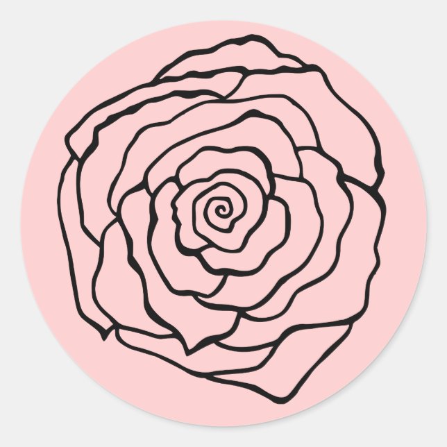 Ro Sticker Runt Klistermärke (Framsida)