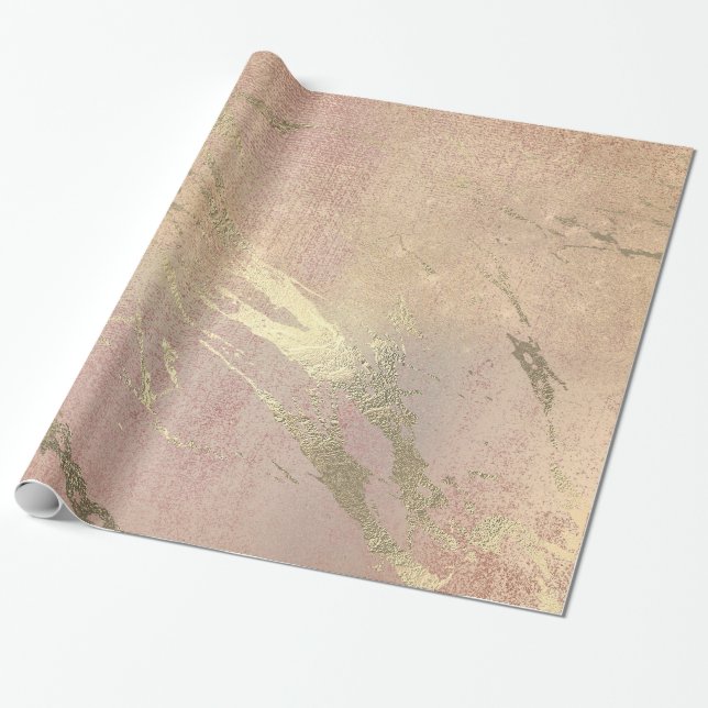 Ro  streck Skin Guld Marble Spark Presentpapper (Utrullad)