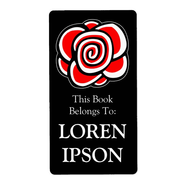 Ro - svart bokmärke fraktsedel (Framsidan)