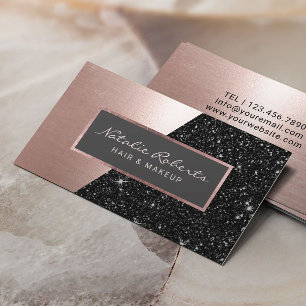 Ro Svarta Glitter, Modern barnäll, Salon Spa Visitkort