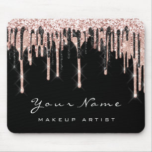 Ro Svartvit Glitter Namn Makeup Vax Musmatta