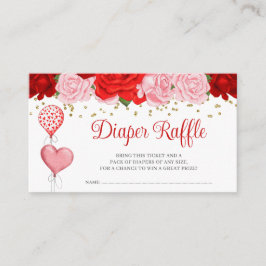 Ro Swehoney Balloon Valentine Diaper Raffle Tilläggskort