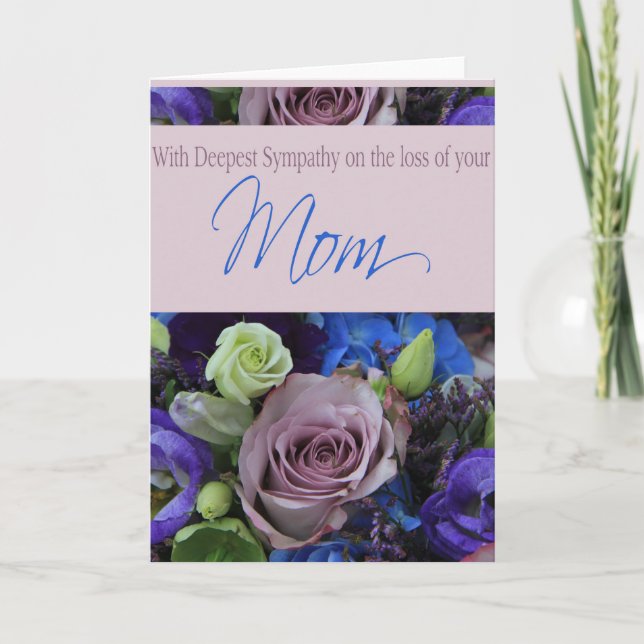 Ro sympatikort för Mamma-förlust Kort (Framsida)
