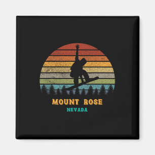Ro Tahoe Nevada Vintage Sol Snowboarding S Magnet