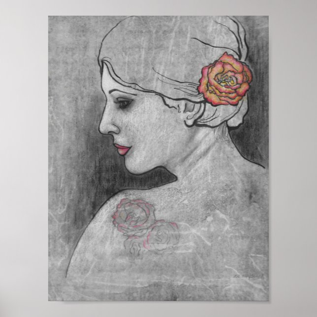 "Ro Tattooed Shoulder" av CR Sinclair Poster (Framsidan)