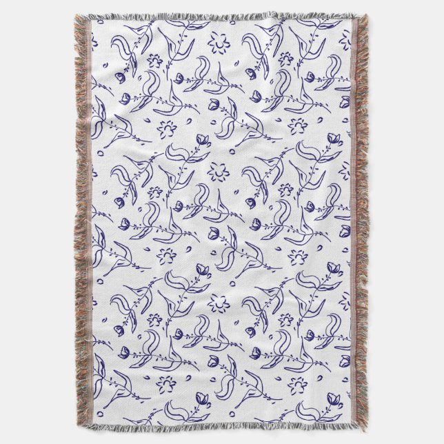 ro teckning utan sjölösa mönster filt (Framsidan Vertikal)