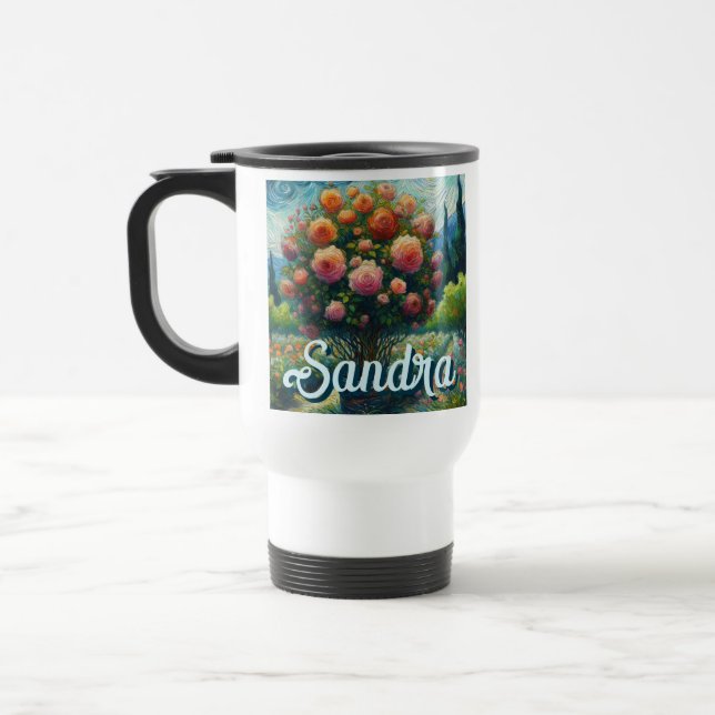 Ro Topiary Van Gogh Stil Rosor Blommigt Rosa  Resemugg (Vänster)