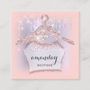 Ro Trasa Hanger Dress Mode Blogg Lila Drives Fyrkantigt Visitkort