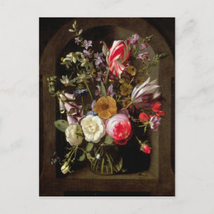 Ro, tulpaner och andra blommor vykort