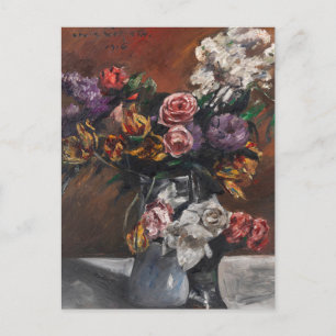 Ro, tulpaner och lilacs Lovis Corinth Vykort