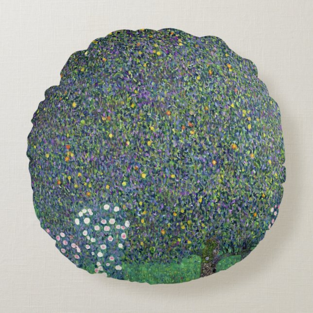 Ro under träden, c.1905 rund kudde (Framsidan)