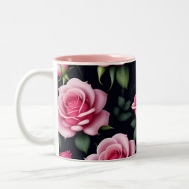 Ro utan sjölösa Mönster-Valentines day-tvåtonshölj Två-Tonad Mugg