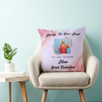 Ro vattenfärg alltid i vårt hjärta kudde