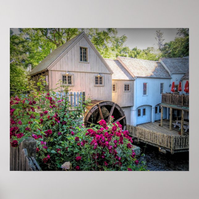 Ro vid Plimoth Grist Mill Poster (Framsidan)