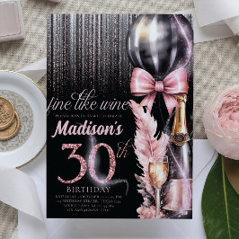 Ro Vin Luxury 30:e Vuxen Birthday Inbjudningar