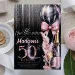 Ro Vin Luxury 50 Vuxens födelsedag Inbjudningar<br><div class="desc">Luxury Ro Vin Vuxen Birthday design. Matchningsprodukter finns i Vin Vuxen Birthday-samlingen.</div>