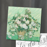 Ro | Vincent Van Gogh Magnet<br><div class="desc">Ro (1890) av den nederländske postimponerande konstnären Vincent Van Gogh. Det ursprungliga arbetet är en olja på målarduk som skildrar ett stillliv i vit ros mot en ljust grönt bakgrund. 

Använda verktygen för att lägga till anpassningsbar eller anpassa bilden.</div>