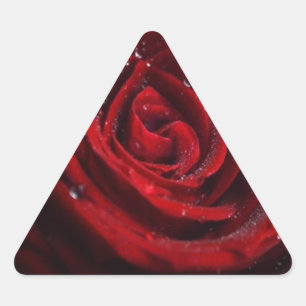 Ro Vines Heart Mönster Flower Peace Kärlek Destiny Triangelformat Klistermärke