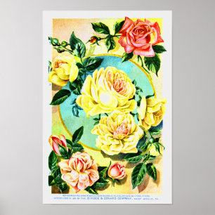 Ro Vintage Flower Seed Company Poster