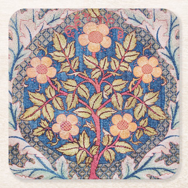 Ro Wandan, William Morris Underlägg Papper Kvadrat (Framsidan)