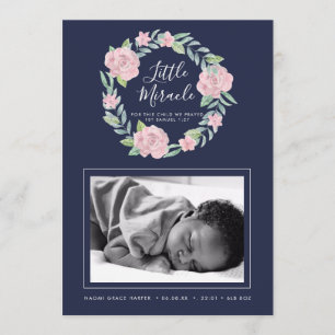 Ro WandeLittle Miracle Photo Birth Meddelande