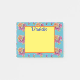 Ro Watercolor Art Womans Namn Post it Notes Post-it Block
